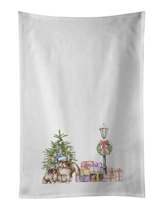 Buy this French Bulldog Duo with Christmas Wonderland Kitchen Towel Set of 2