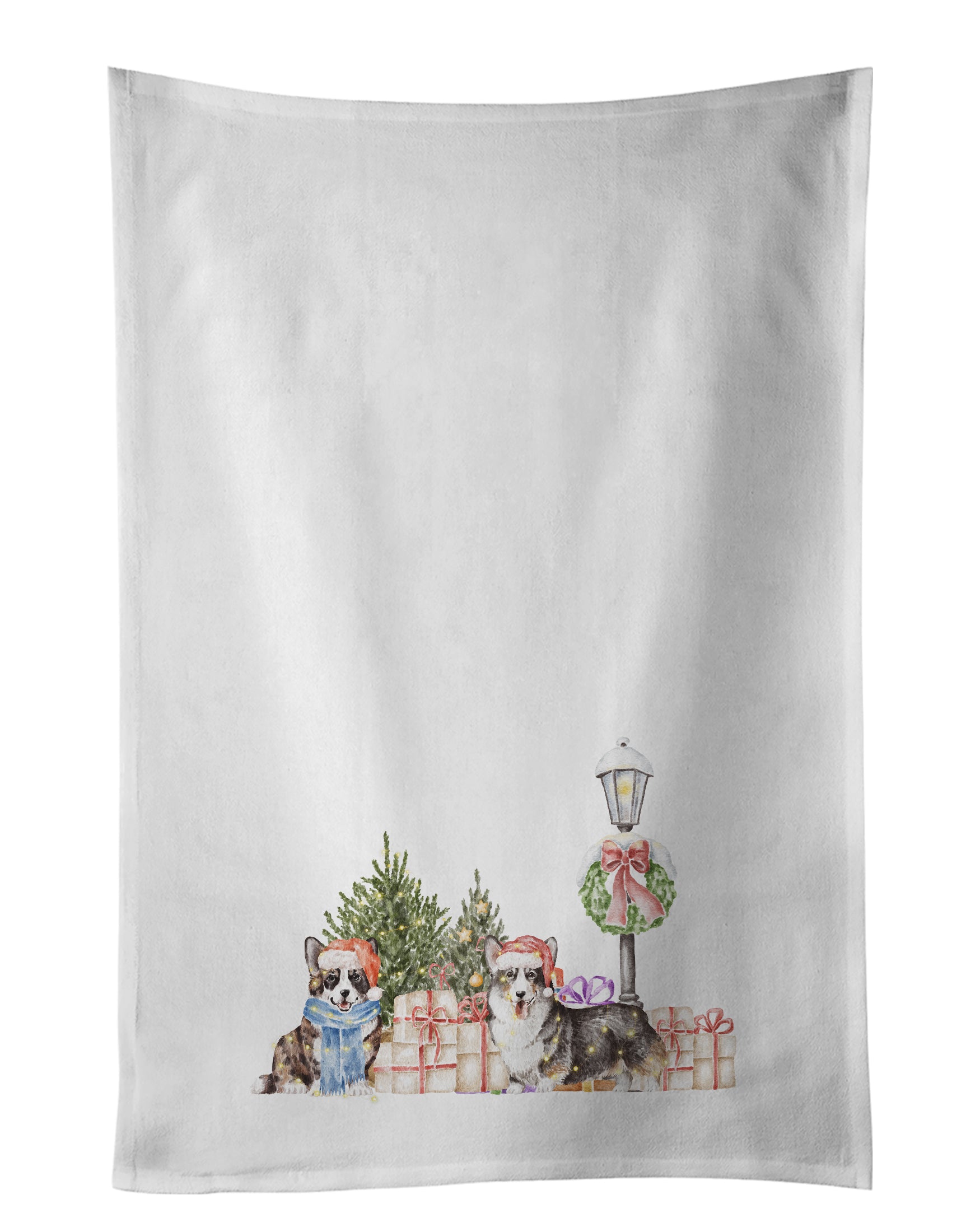 Buy this Corgi Duo with Christmas Wonderland Kitchen Towel Set of 2