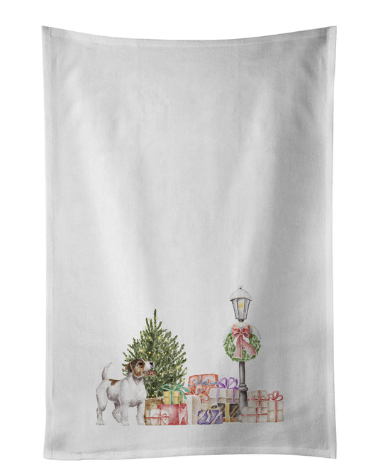 Buy this Jack Russell Terrier Wirehaired with Christmas Wonderland Kitchen Towel Set of 2