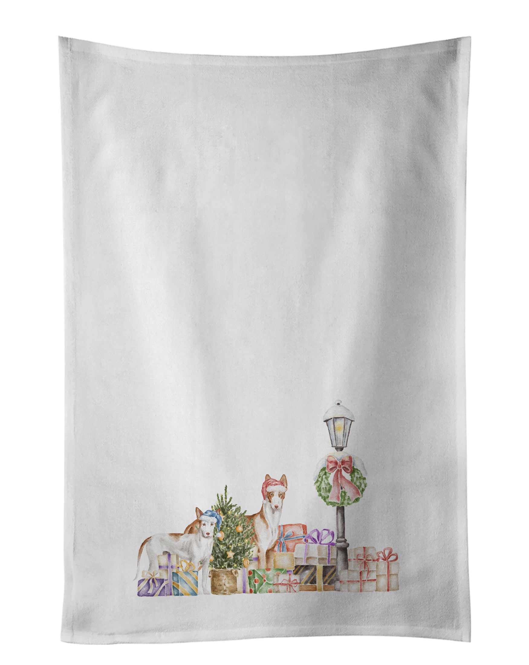 Buy this Ibizan Hound Duo with Christmas Wonderland Kitchen Towel Set of 2