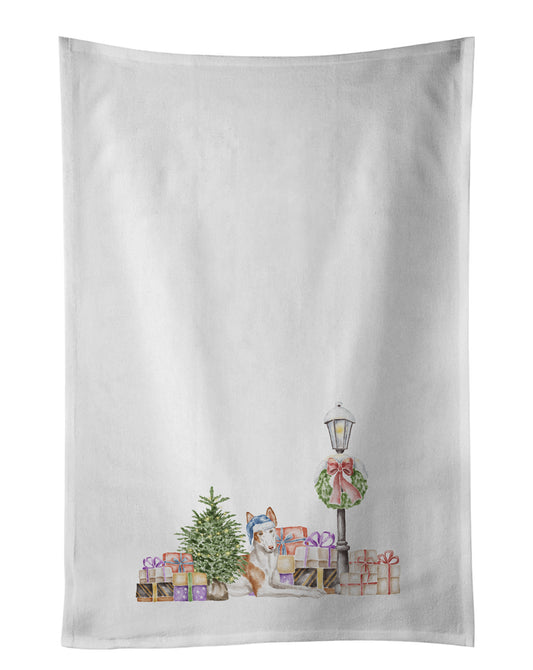 Buy this Ibizan Hound Relaxing with Christmas Wonderland Kitchen Towel Set of 2