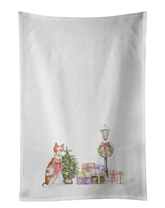 Buy this Ibizan Hound Sitting with Christmas Wonderland Kitchen Towel Set of 2