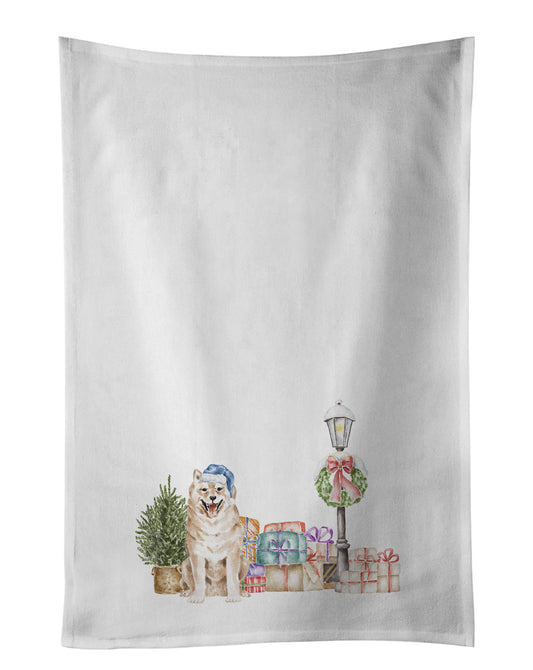 Buy this Shiba Inu Cream Standing Kitchen Towel Set of 2