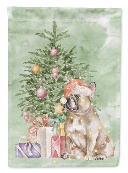 Buy this French Bulldog Fawn Christmas Presents and Tree Garden Flag