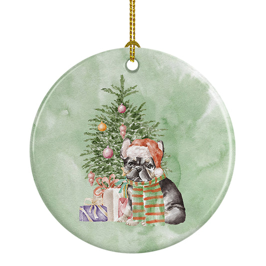 Buy this French Bulldog Black #2 Christmas Presents and Tree Ceramic Ornament