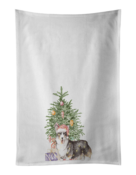 Buy this Corgi Pembroke Tricolor Christmas Presents and Tree Kitchen Towel Set of 2