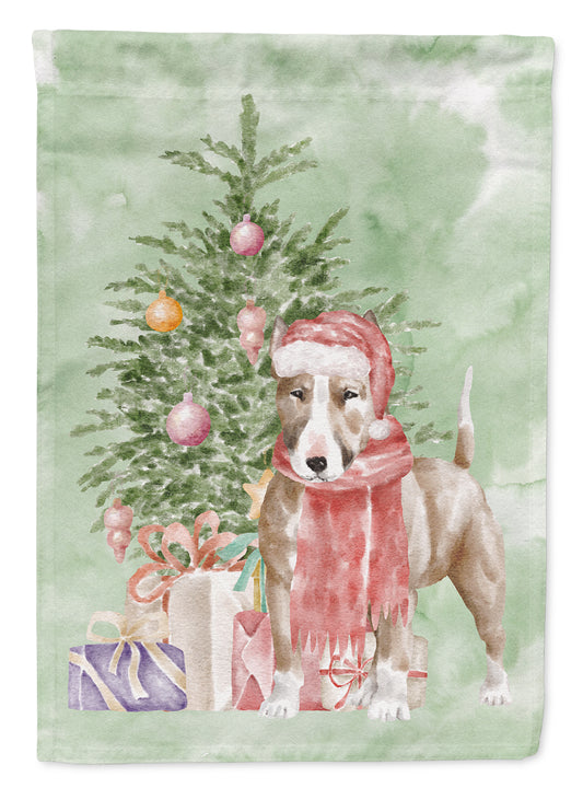 Buy this Bull Terrier Red Christmas Presents and Tree Garden Flag