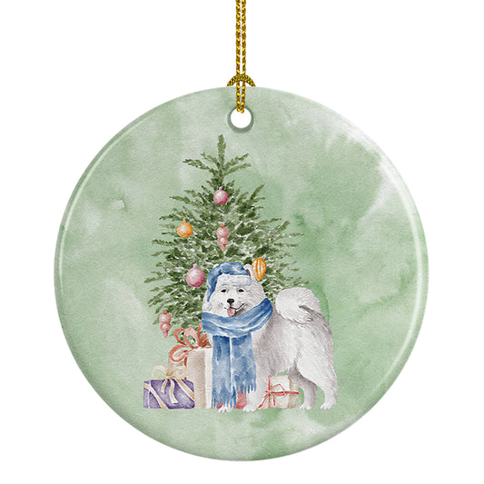 Buy this Samoyed #2 Christmas Presents and Tree Ceramic Ornament