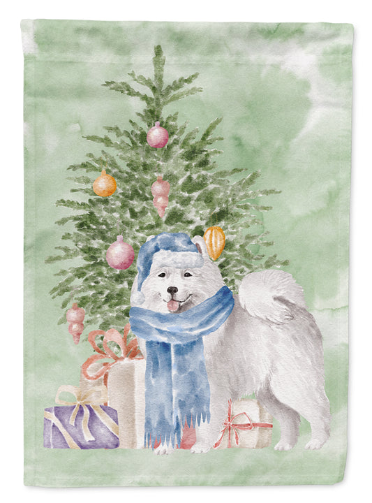 Buy this Samoyed #2 Christmas Presents and Tree Garden Flag