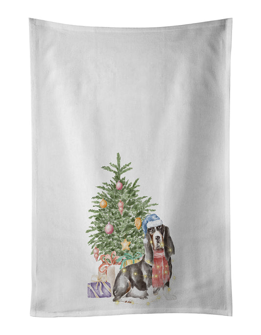 Buy this Basset Hound #2 Christmas Presents and Tree Kitchen Towel Set of 2