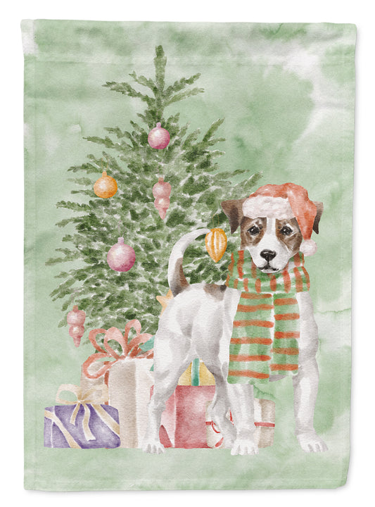 Buy this Jack Russell Terrier Smooth Christmas Presents and Tree Garden Flag