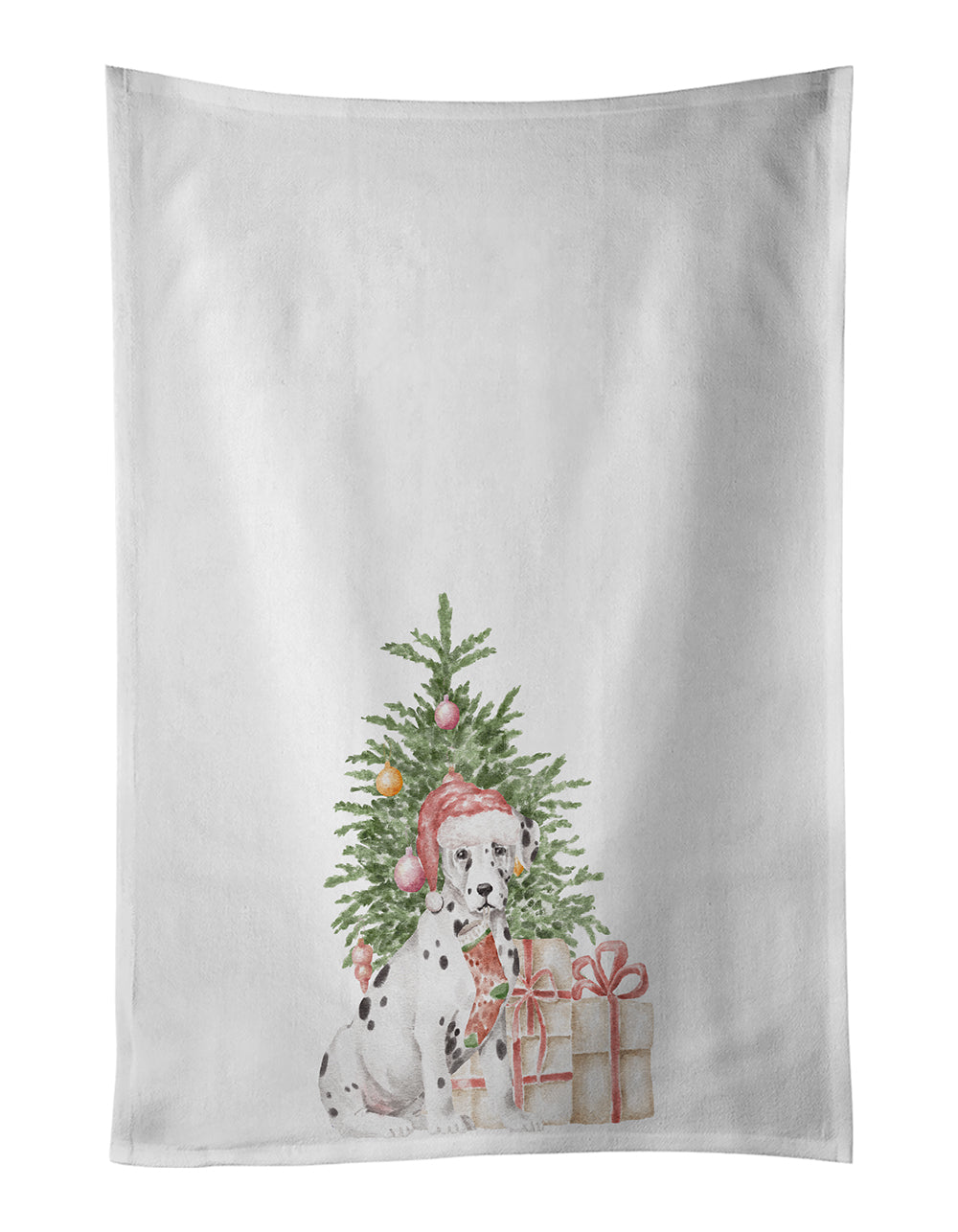 Buy this Dalmatian Christmas Presents and Tree Kitchen Towel Set of 2