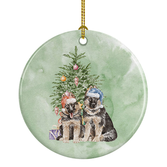 Buy this German Shepherd Momma Baby Christmas Presents and Tree Ceramic Ornament