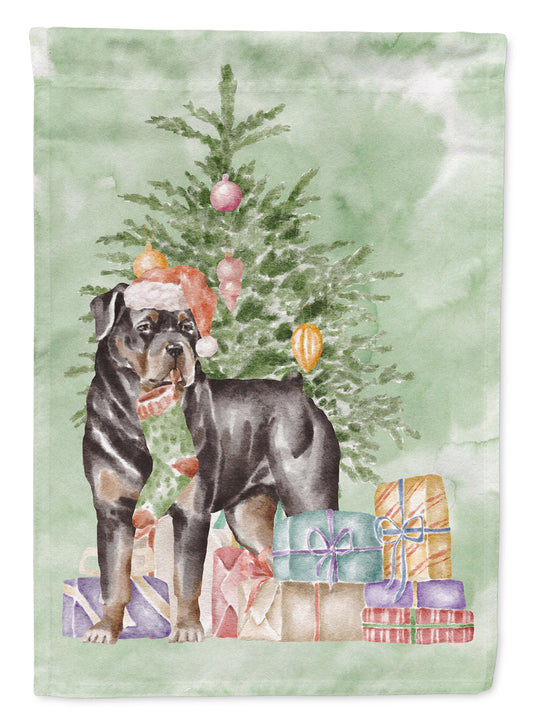 Buy this Rottweiler Christmas Presents and Tree Garden Flag