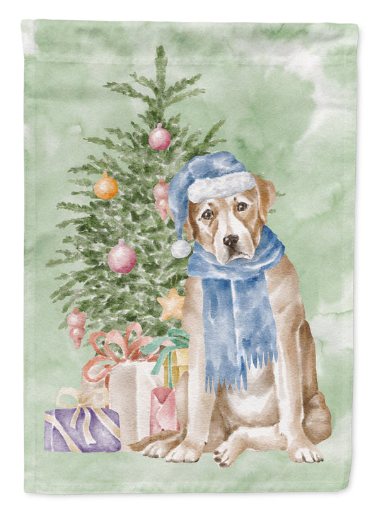 Buy this Labrador Retriever Yellow Christmas Presents and Tree Garden Flag