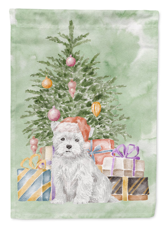 Buy this West Highland White Terrier Puppy Christmas Presents and Tree Garden Flag