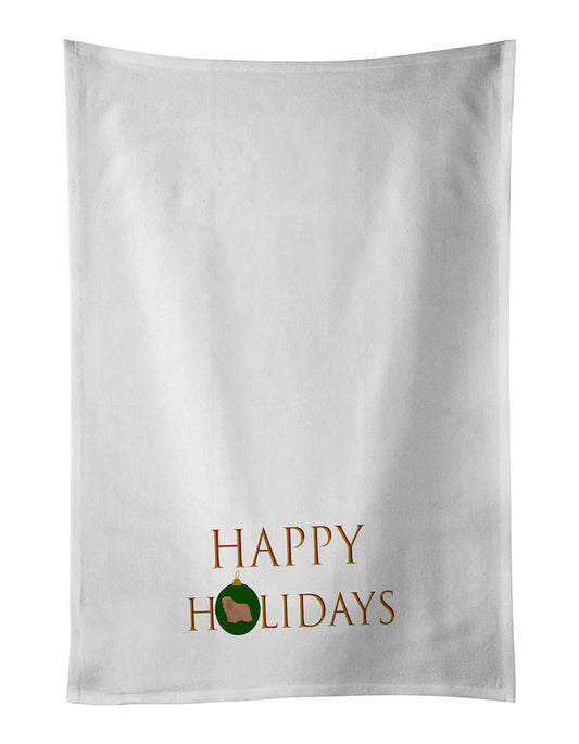 Buy this Coton de Tulear #1 Happy Holidays Kitchen Towel Set of 2