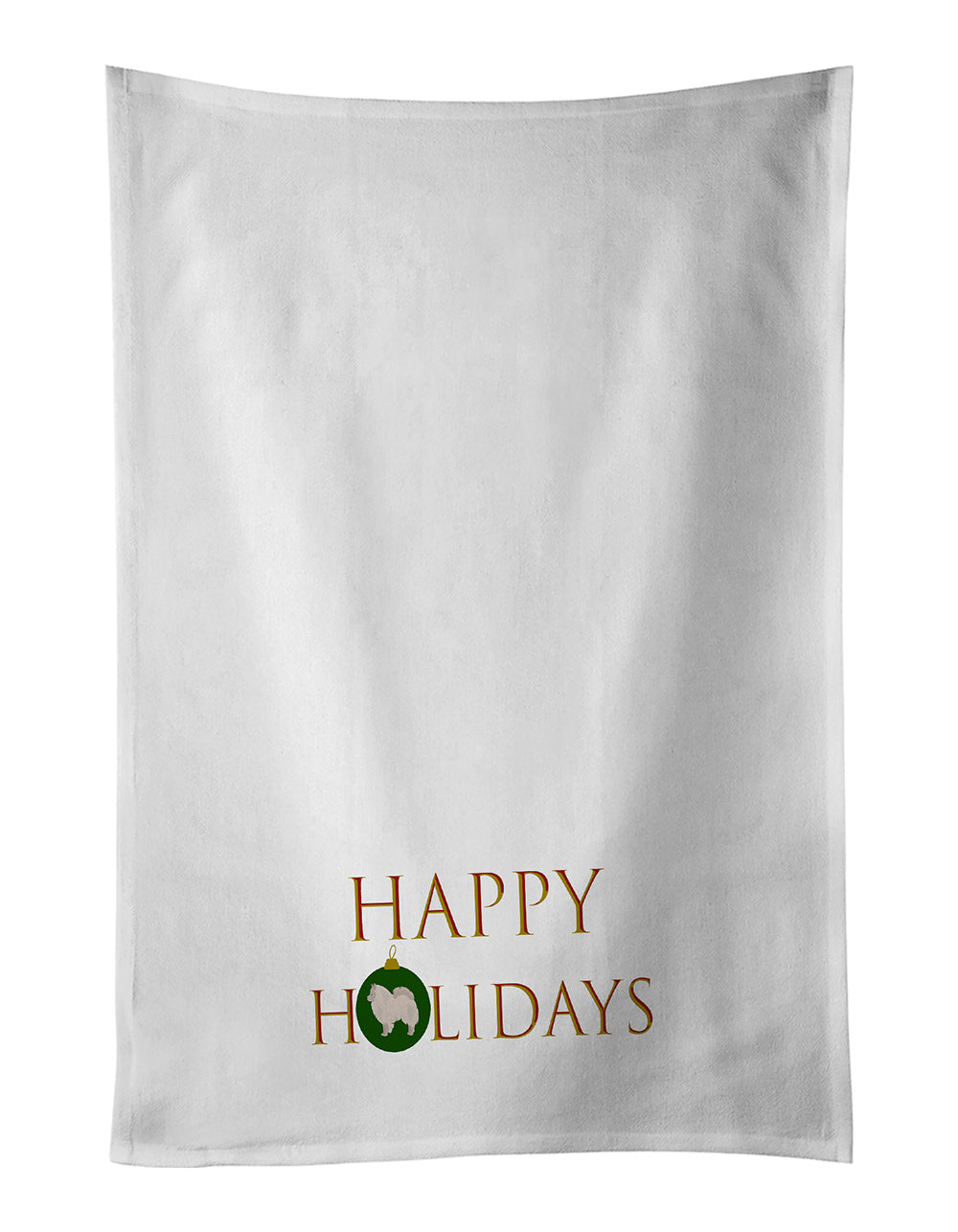 Buy this German Spitz #1 Happy Holidays Kitchen Towel Set of 2