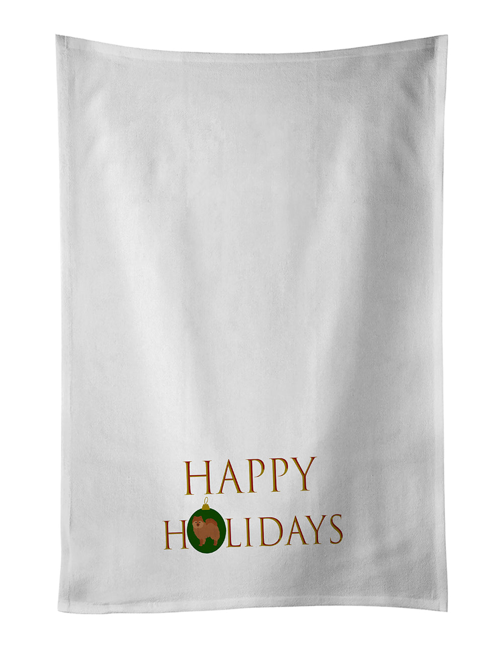 Buy this German Spitz #2 Happy Holidays Kitchen Towel Set of 2