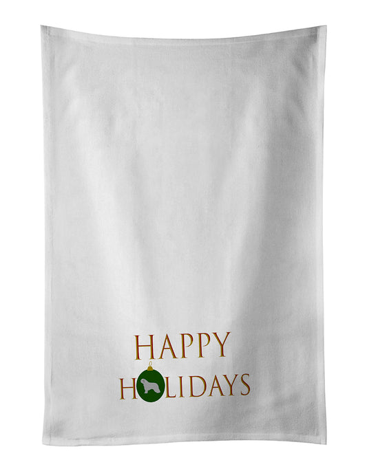 Buy this Spanish Water Dog Happy Holidays Kitchen Towel Set of 2