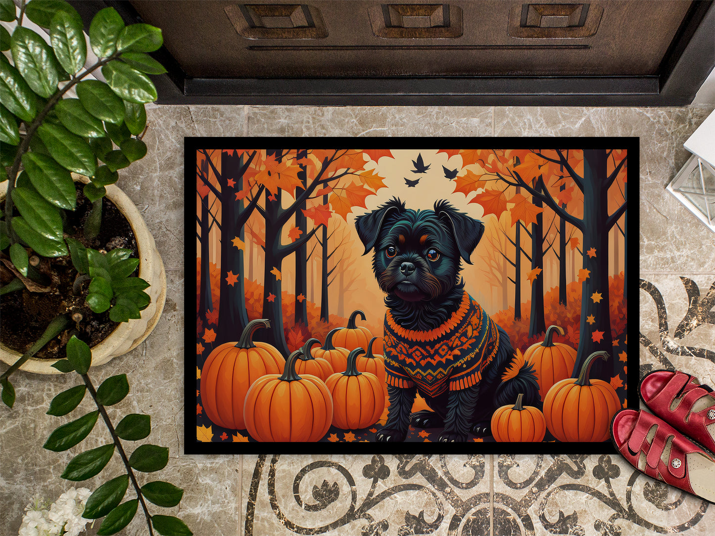 Affenpinscher Fall Doormat