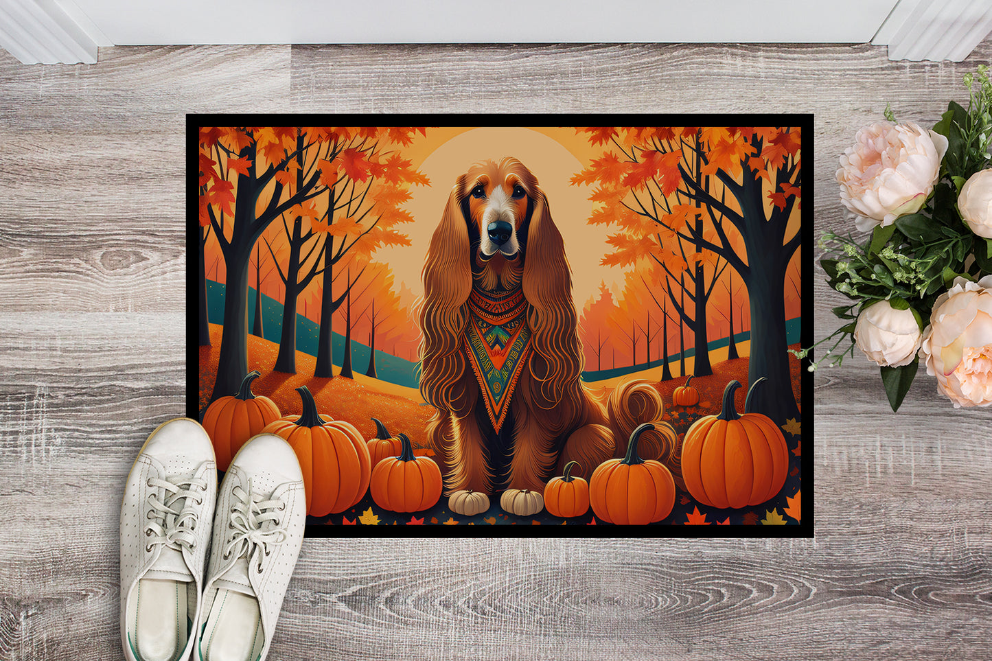 Afghan Hound Fall Doormat