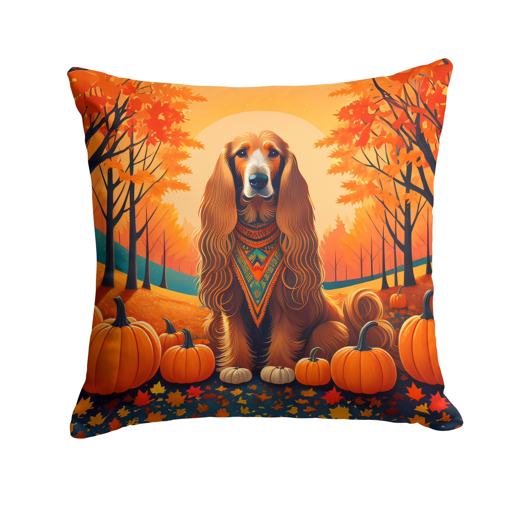 Buy this Afghan Hound Fall Throw Pillow