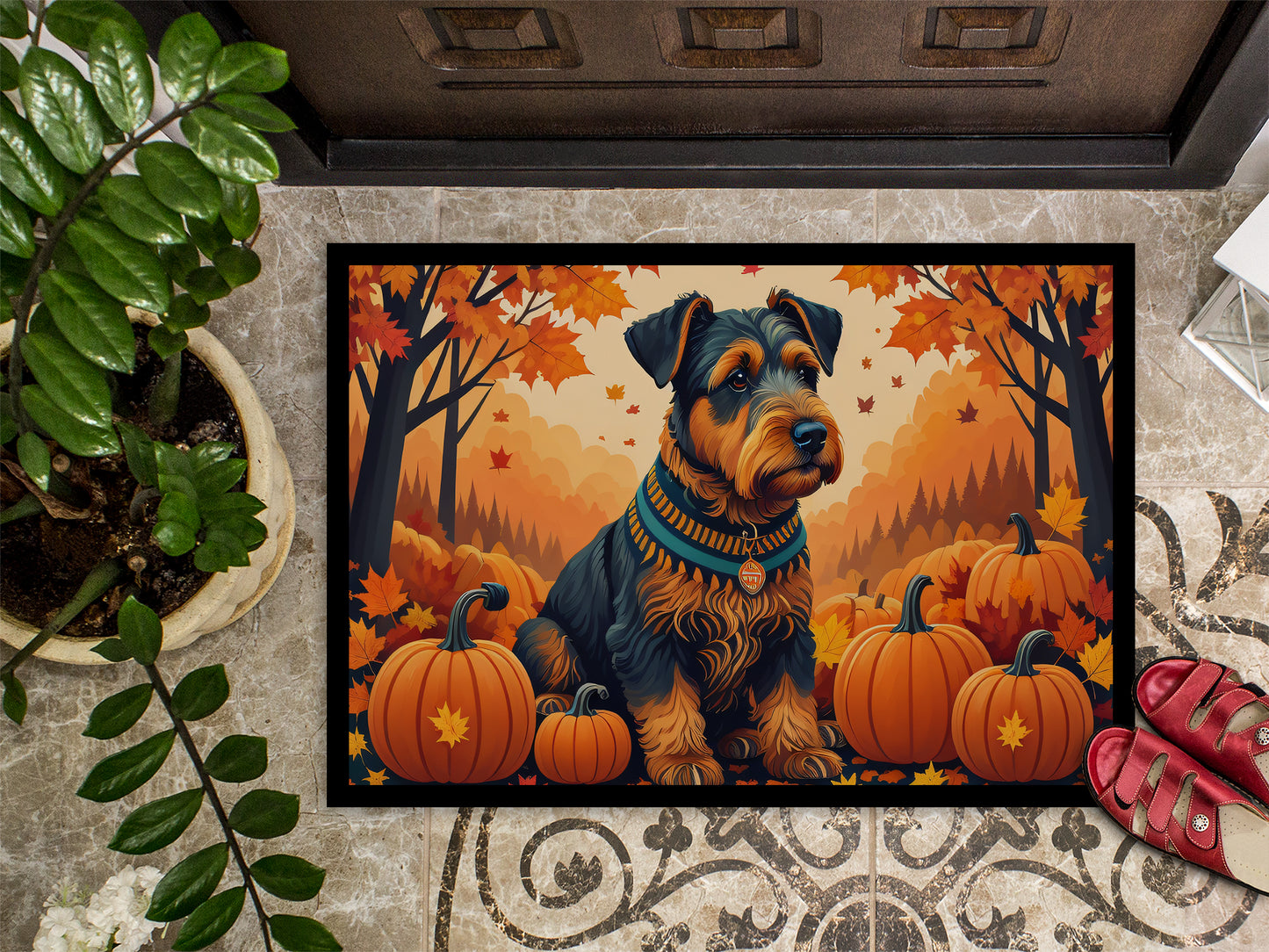 Airedale Terrier Fall Doormat