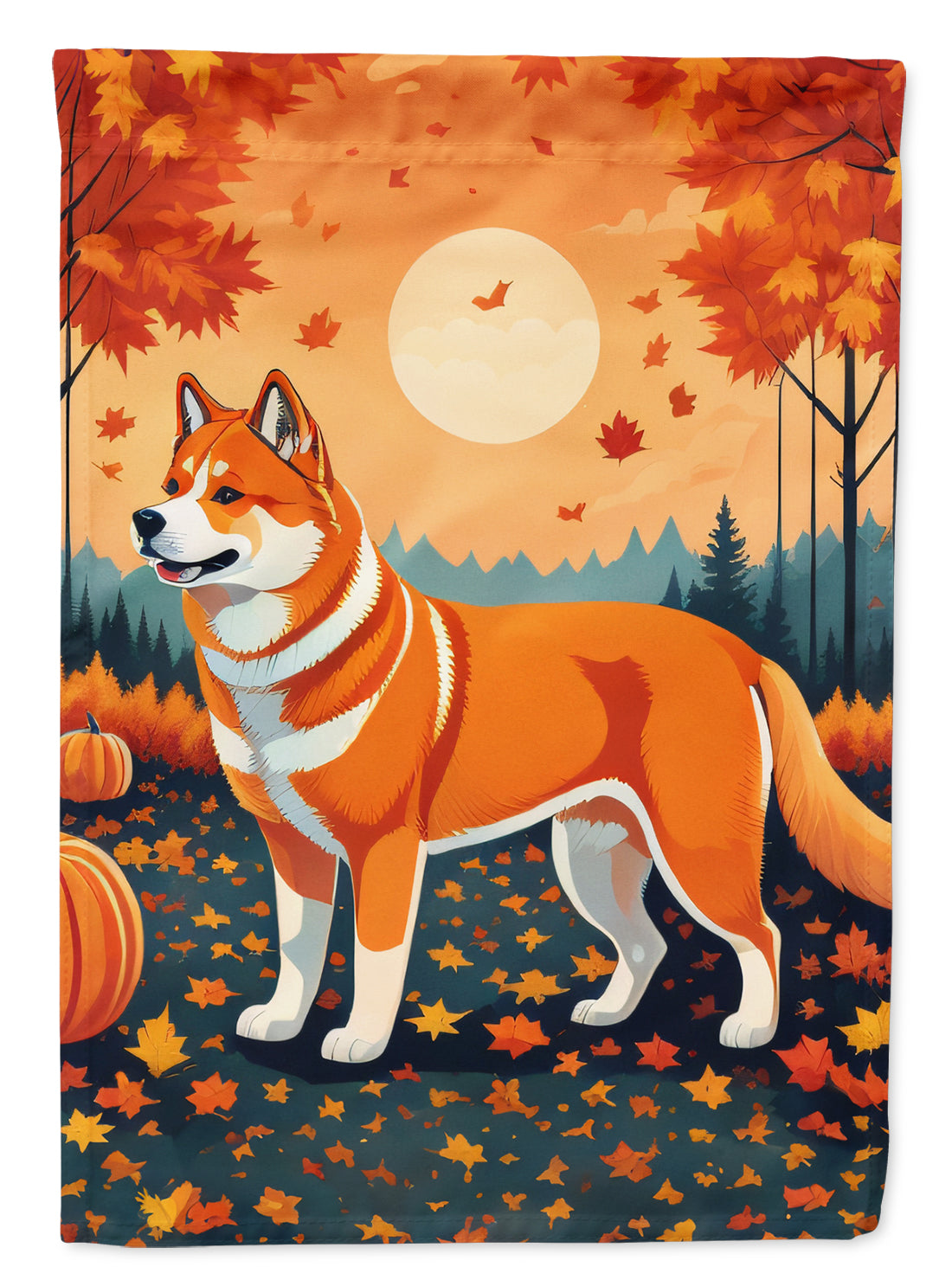 Buy this Akita Fall Garden Flag