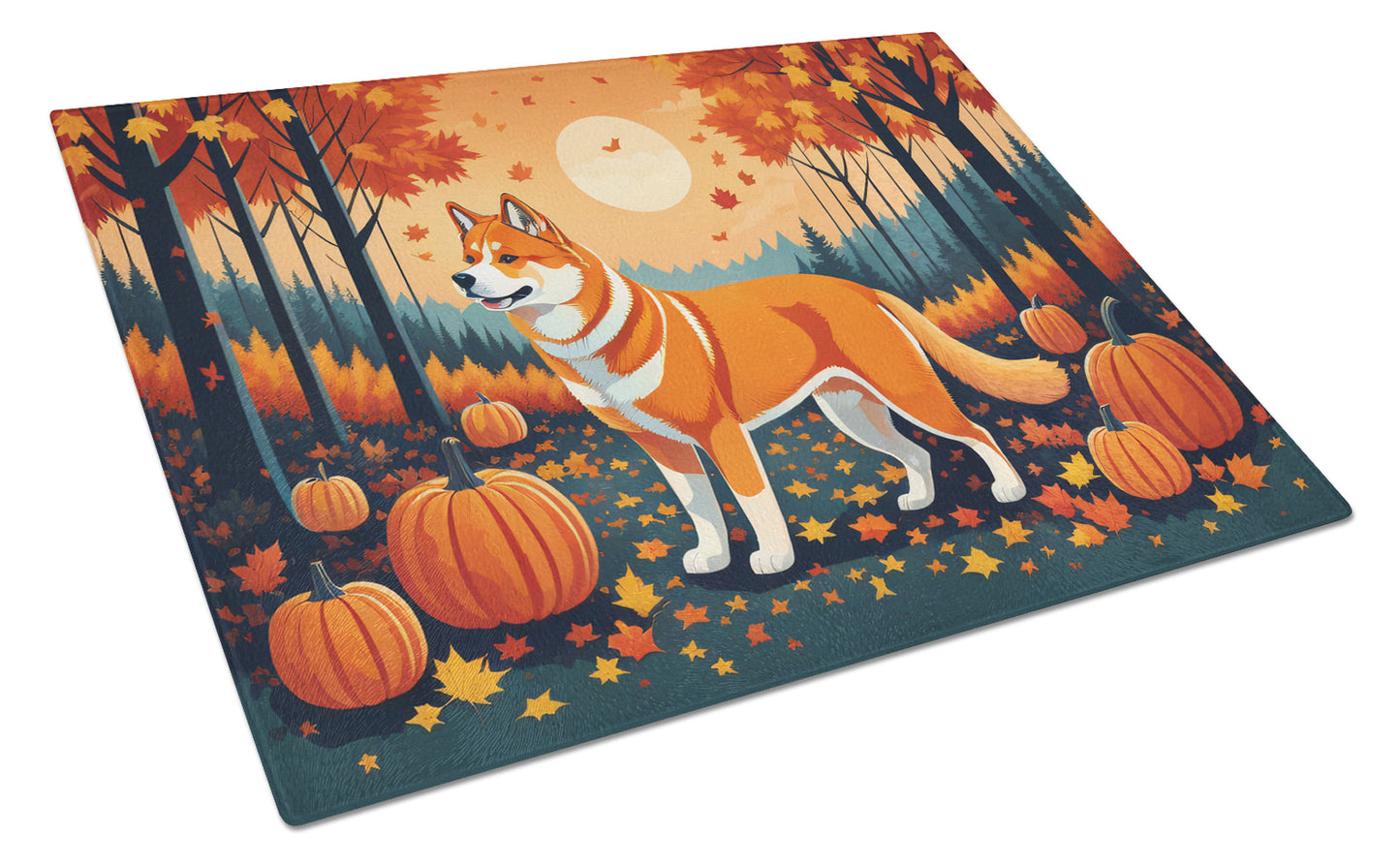 Buy this Akita Fall Glass Cutting Board