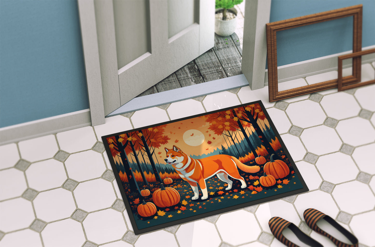 Akita Fall Doormat