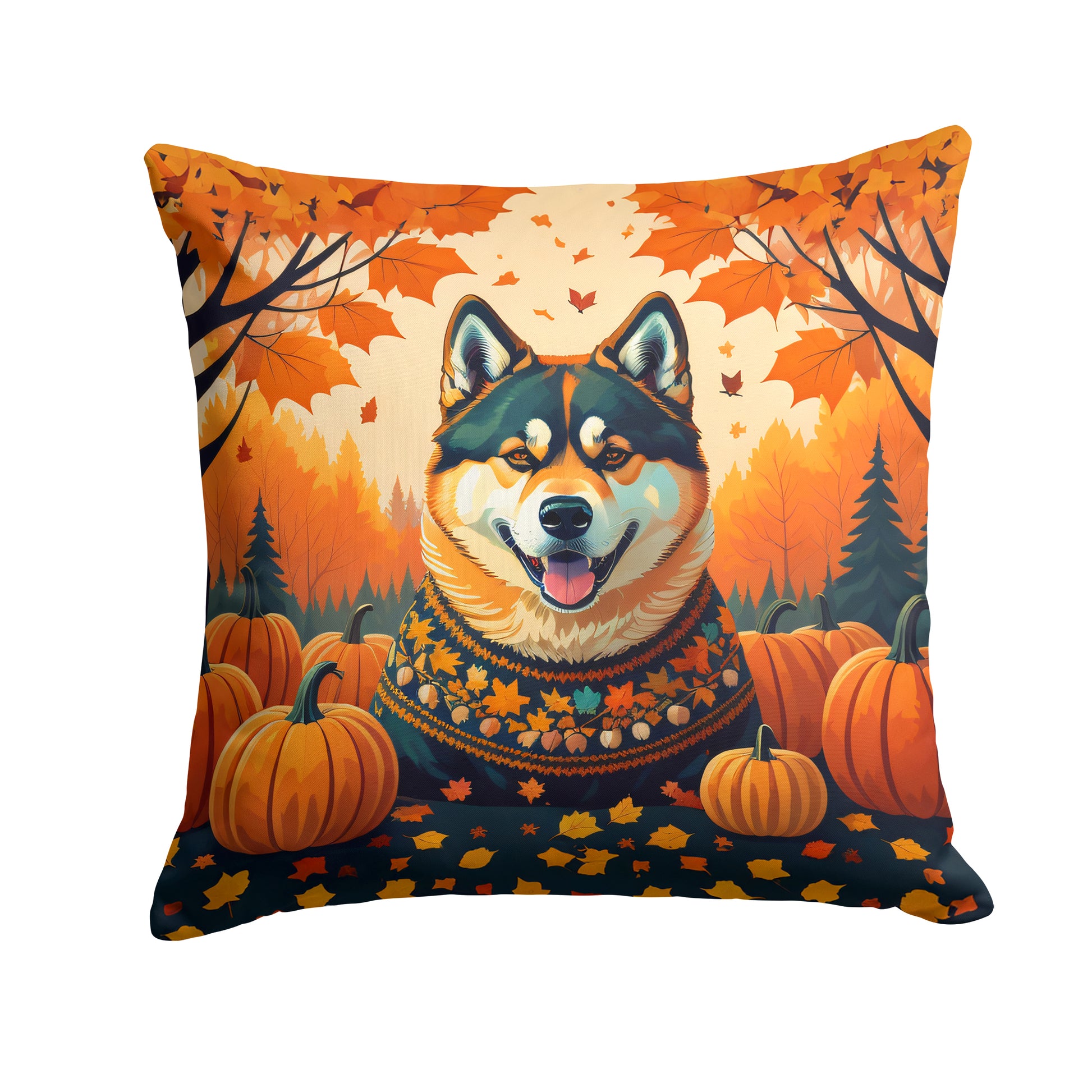 Buy this Akita Fall Throw Pillow