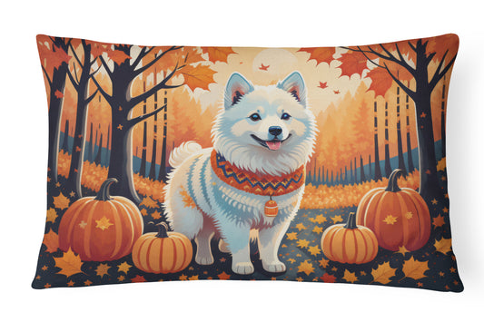 Buy this American Eskimo Fall Throw Pillow