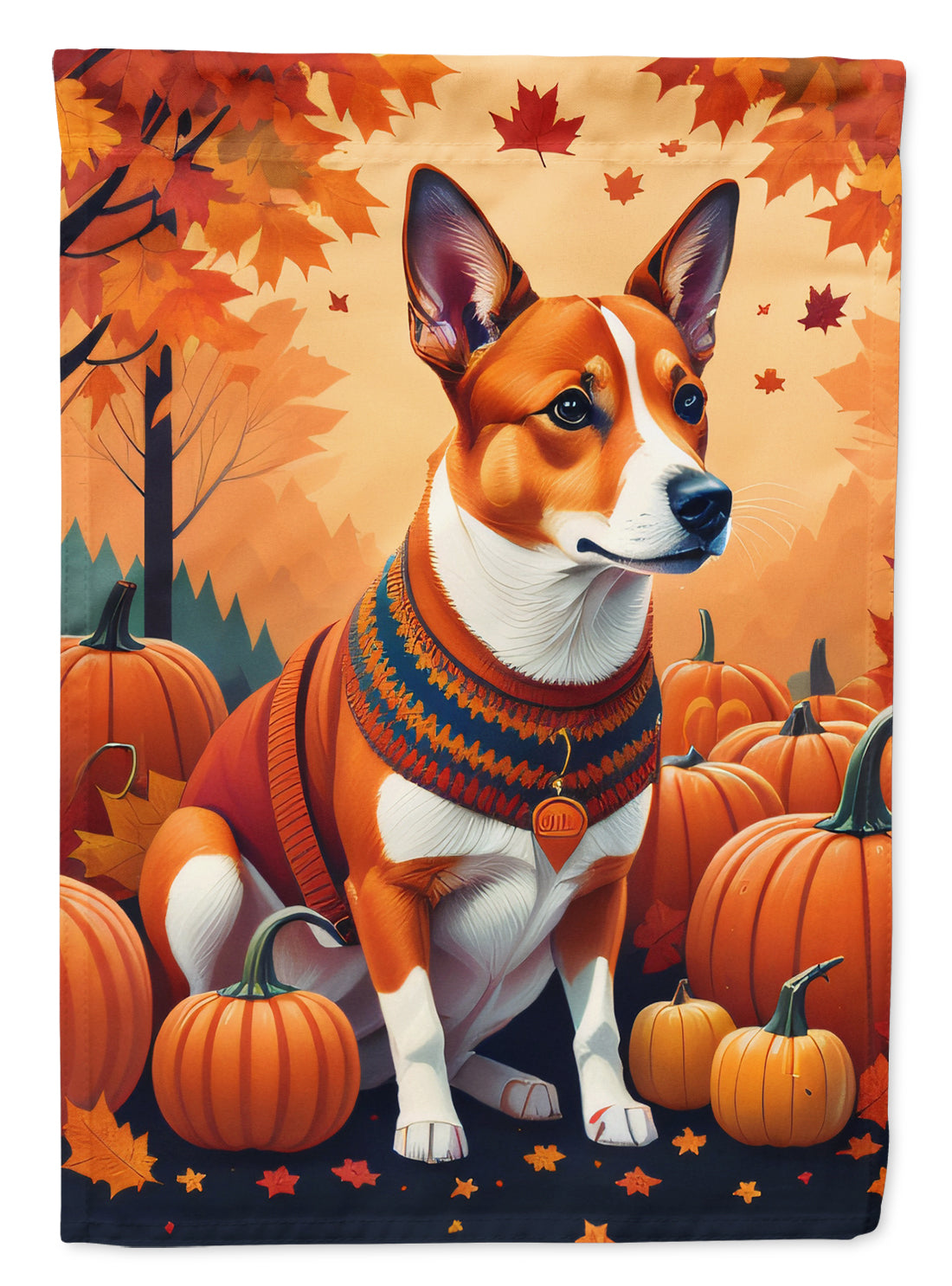 Buy this Red Basenji Fall Garden Flag