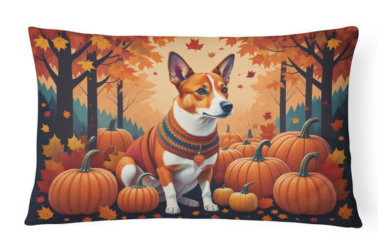 Buy this Red Basenji Fall Throw Pillow