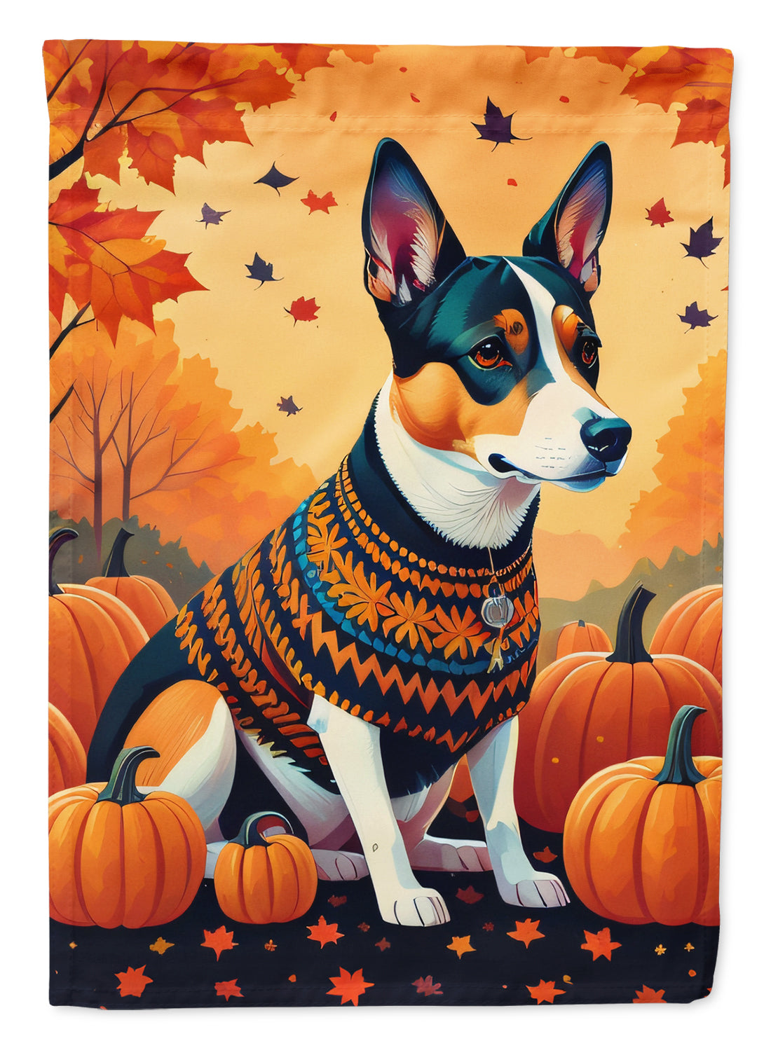 Buy this Basenji Fall Garden Flag