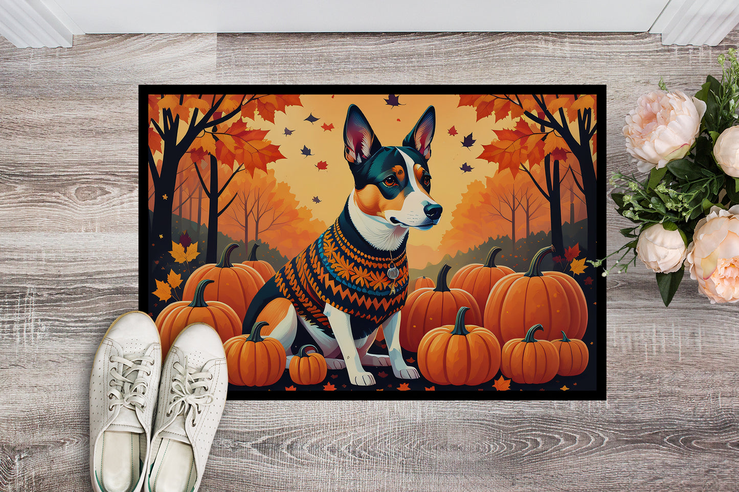 Basenji Fall Doormat