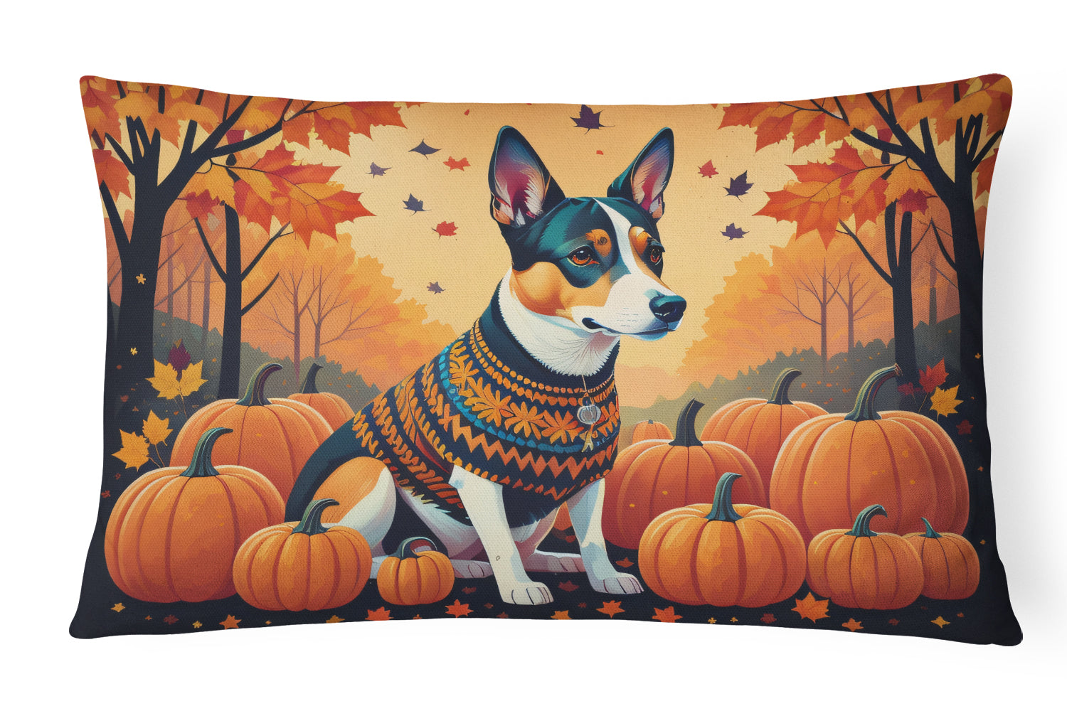 Buy this Basenji Fall Throw Pillow