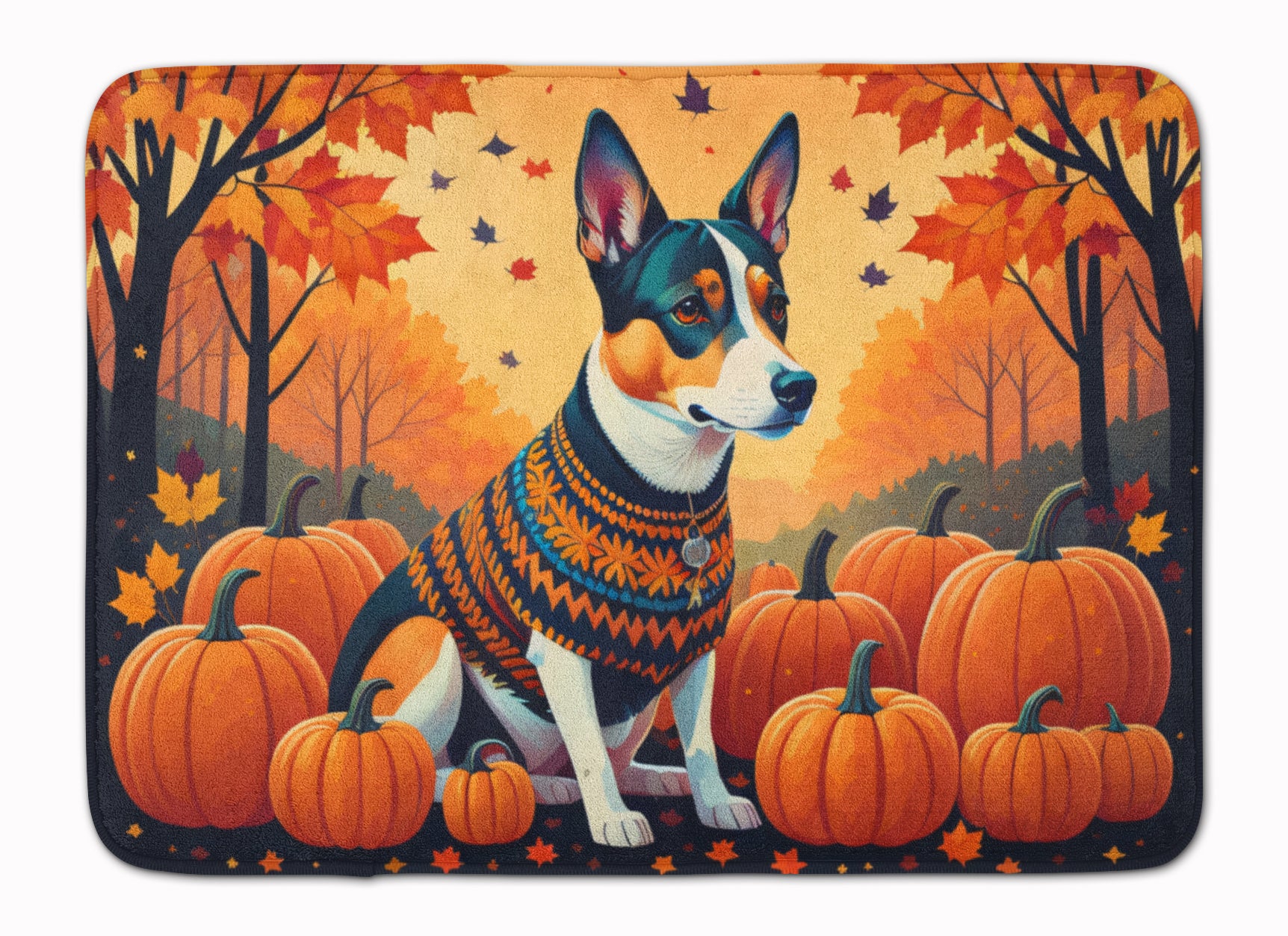 Buy this Basenji Fall Memory Foam Kitchen Mat