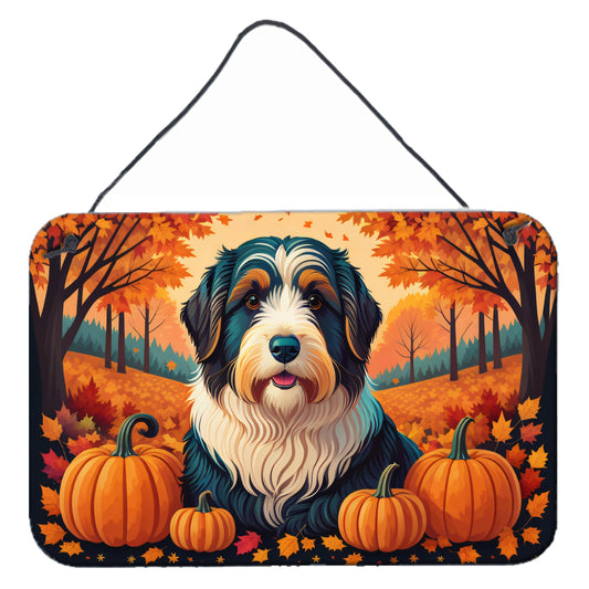 Buy this Bearded Collie Fall Wall or Door Hanging Prints