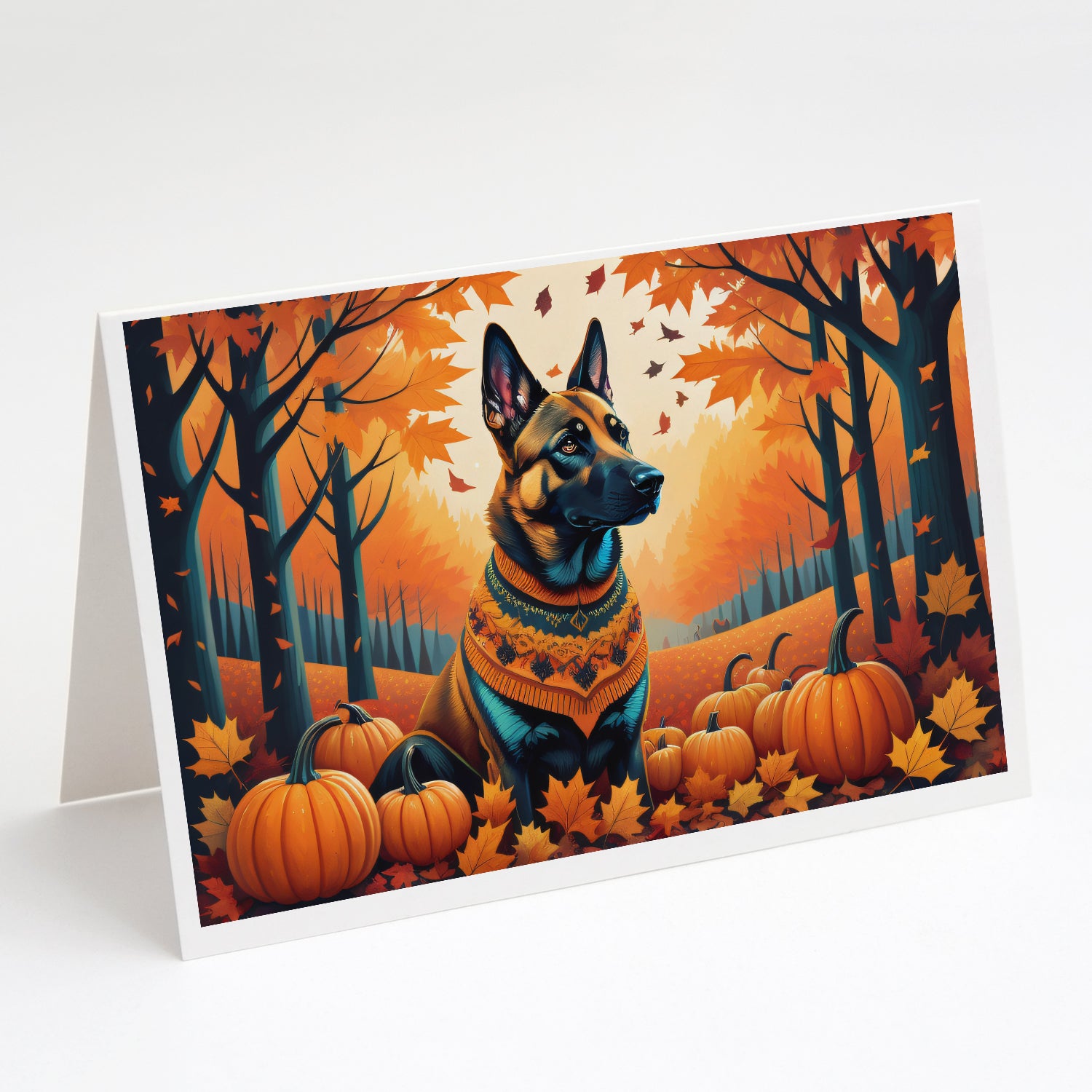 Buy this Belgian Malinois Fall Greeting Cards Pack of 8