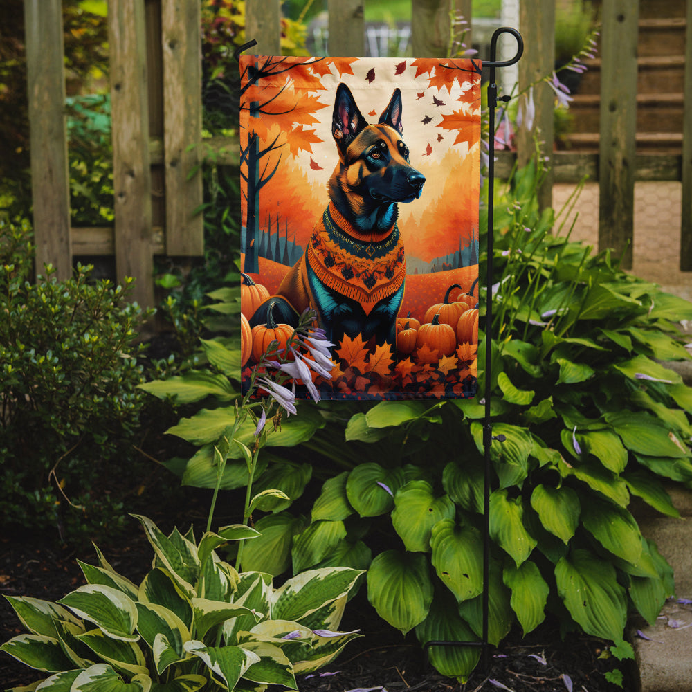 Belgian Malinois Fall Garden Flag