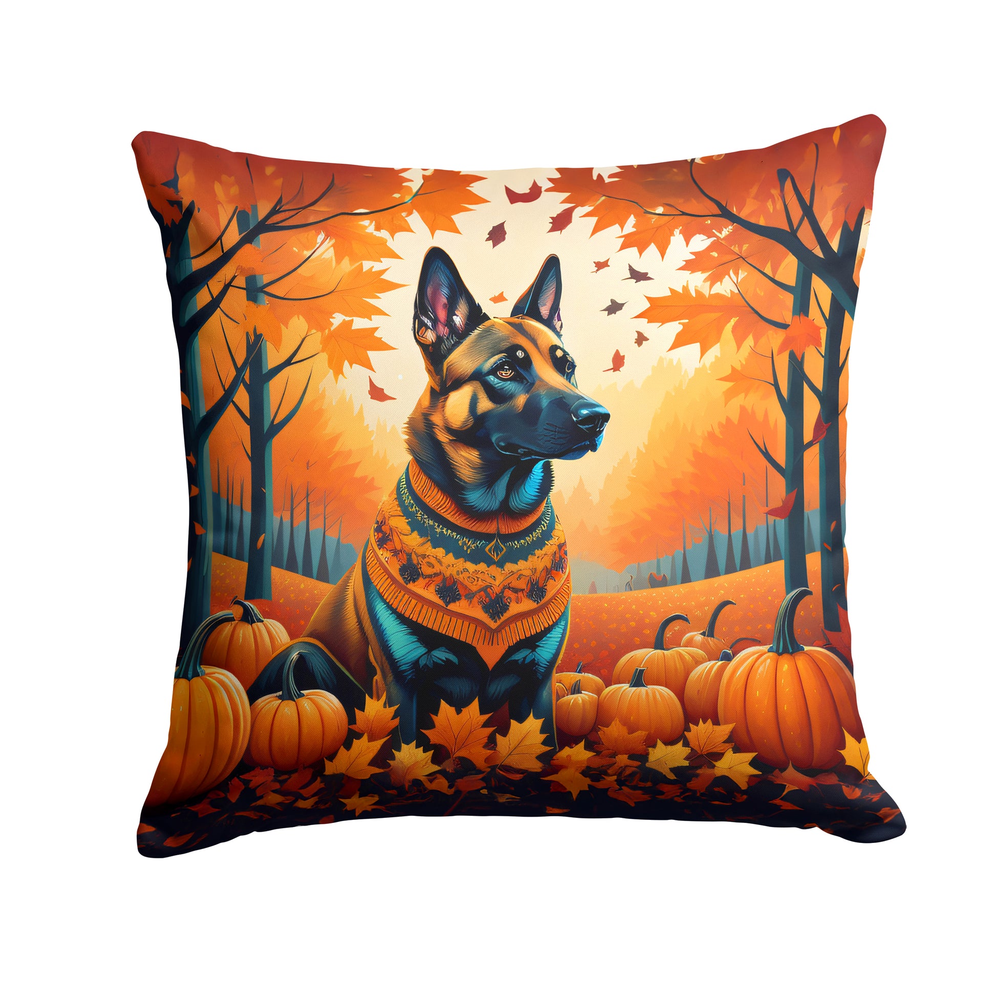 Buy this Belgian Malinois Fall Throw Pillow