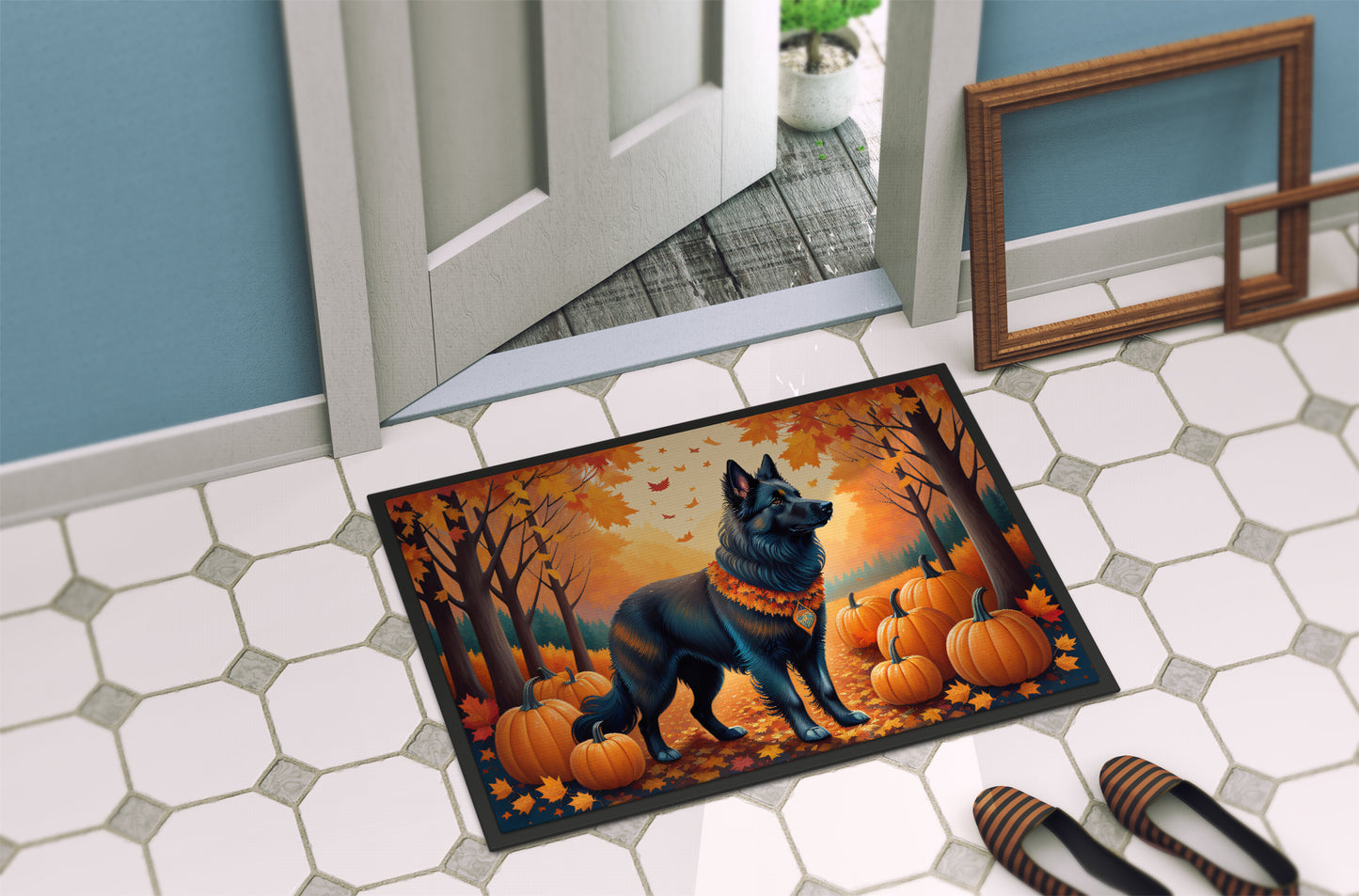 Belgian Sheepdog Fall Doormat