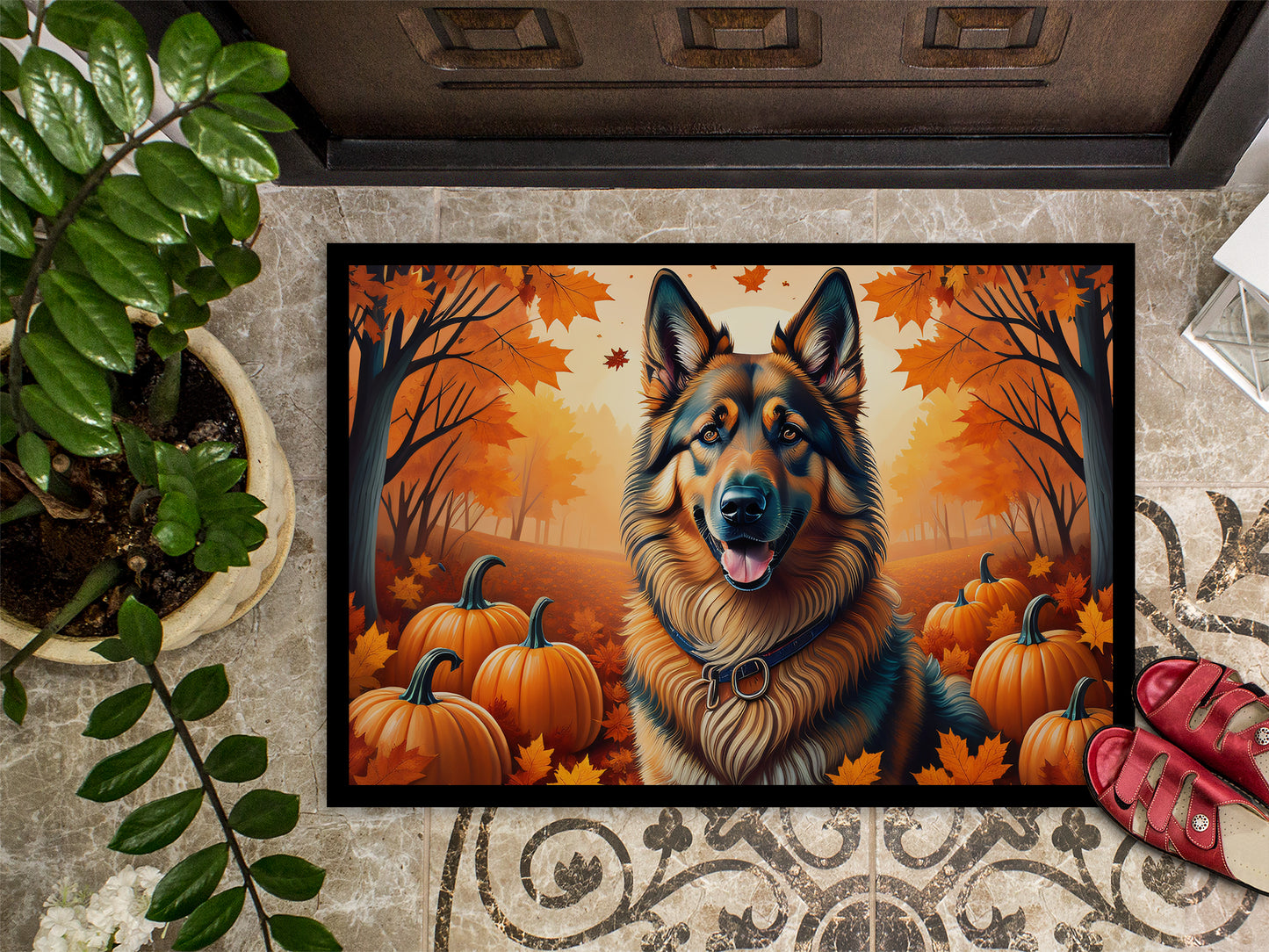 Belgian Tervuren Fall Doormat