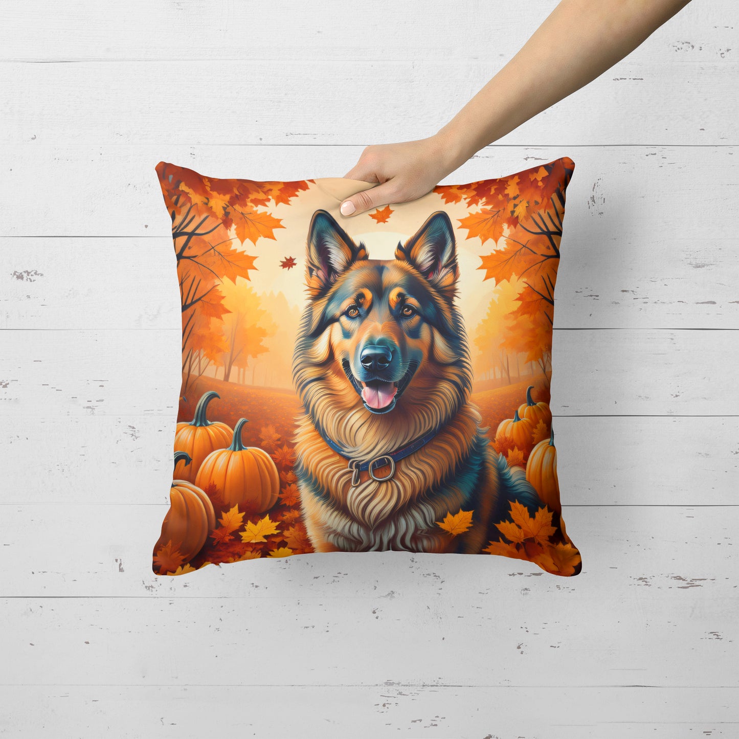 Belgian Tervuren Fall Throw Pillow