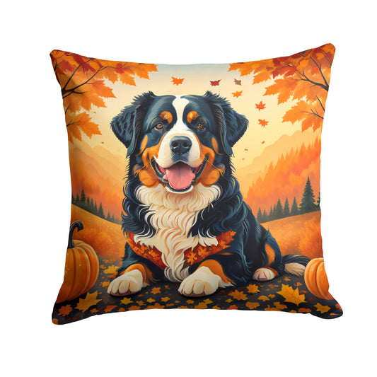 Buy this Bernese Mountain Dog Fall Throw Pillow