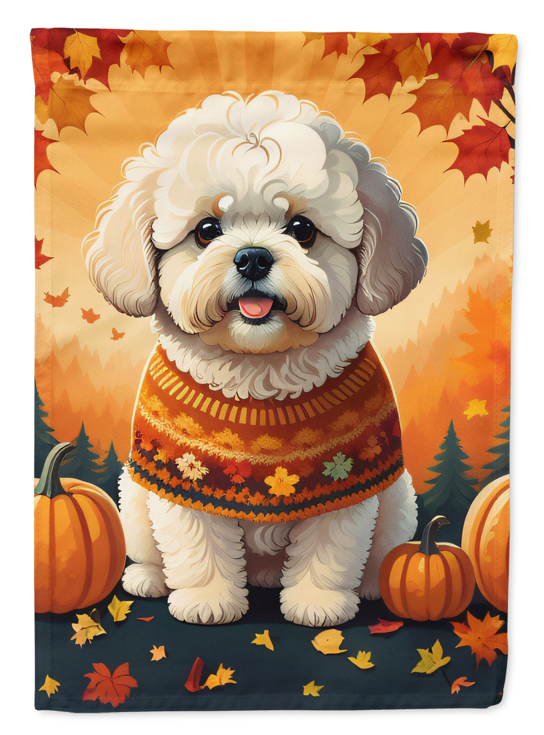 Buy this Bichon Frise Fall Garden Flag