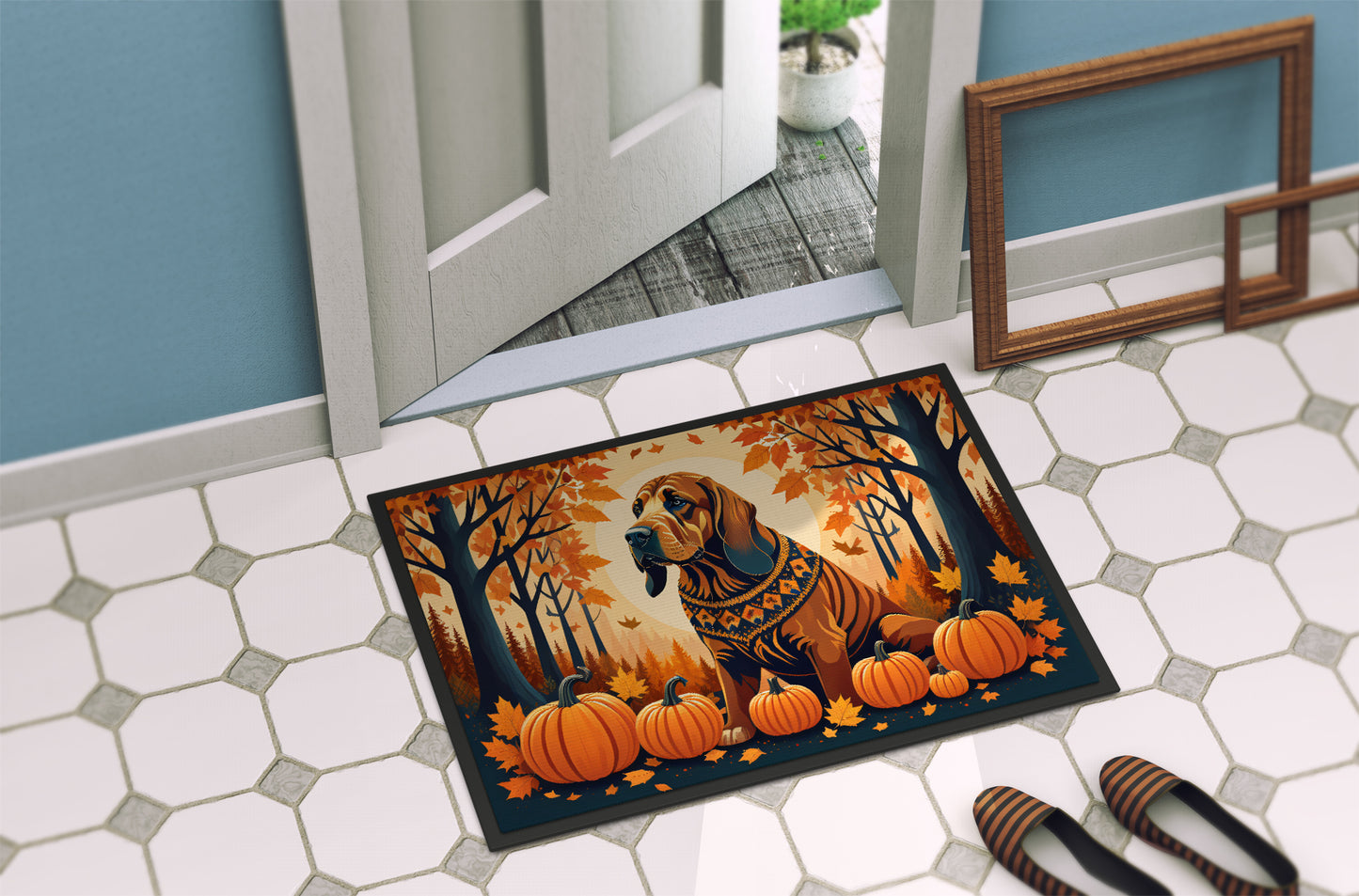 Bloodhound Fall Doormat