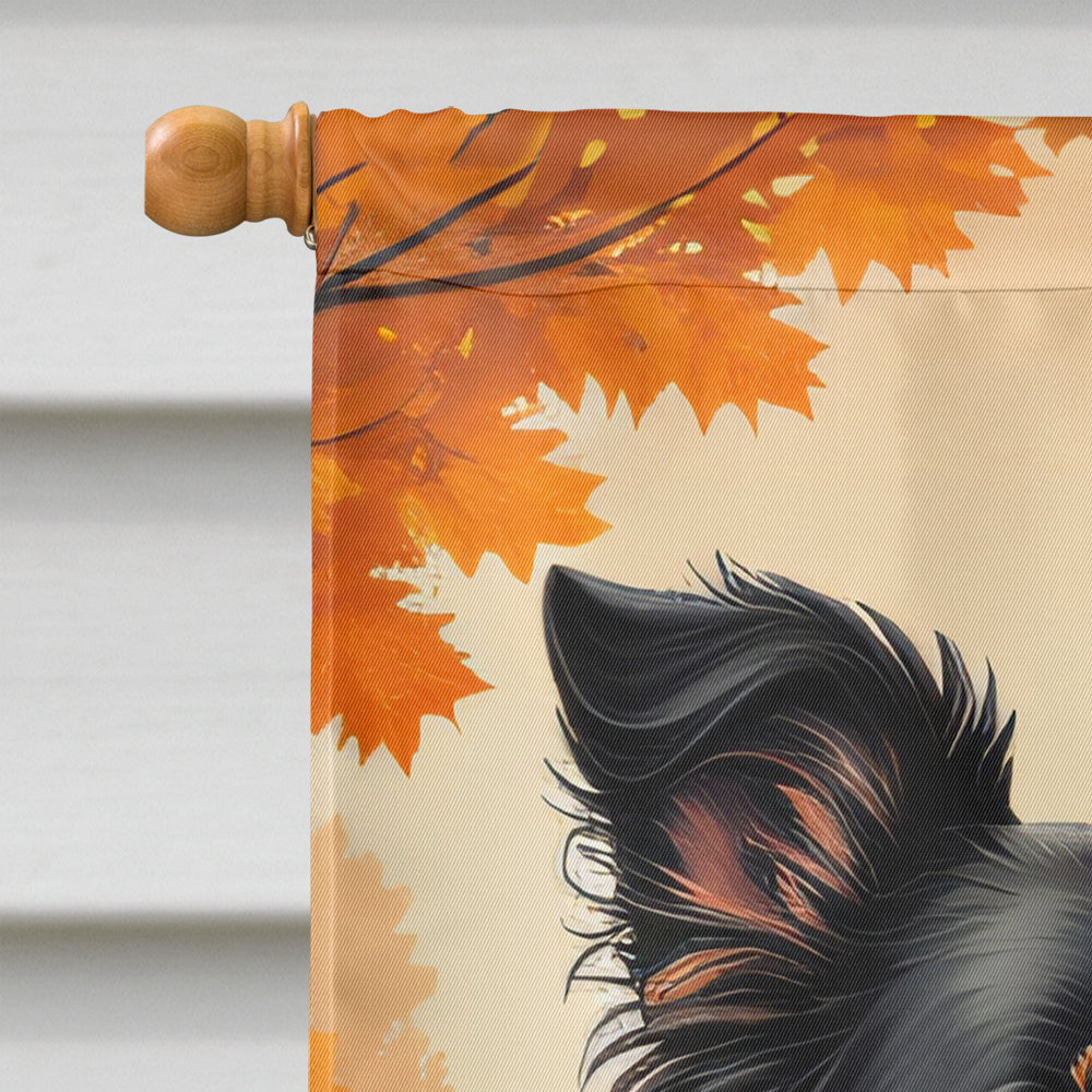 Border Collie Fall House Flag